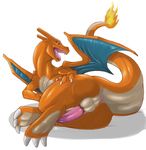  anus ass_grab charizard claw claws dragon fire flame furry narse_(artist) naughty_face penis pokemon presenting raised_tail tagme tail wings 