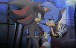  2boys anal animated animated_gif blush furry gif green_eyes lowres male_focus multiple_boys open_mouth red_eyes sex shadow_the_hedgehog sonic sonic_the_hedgehog sweat uncensored yaoi 
