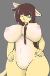  absurd_res anthro big_breasts breasts curvy_figure domestic_cat felid feline felis female hi_res huge_breasts looking_at_viewer mammal nipples solo thick_thighs voluptuous wide_hips wild_thunder06 