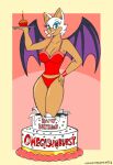  anthro breasts candle chiropteran cleavage clothed clothing cupcake female food mammal noncomposmentisstuff rouge_the_bat sega solo sonic_the_hedgehog_(series) 