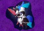  absurd_res ambiguous_gender anonymous_artist anthro biped black_body black_fur blue_body blue_fur braixen canid canine celandine clothed clothing digital_media_(artwork) duo eeveelution eyes_closed feral fur hand_holding hat headgear headwear hi_res inner_ear_fluff kissing maid_uniform male mammal multicolored_body multicolored_fur nintendo pink_body pink_fur pok&eacute;mon pok&eacute;mon_(species) reggie_minora_(character) ribbons simple_background smile sylveon tuft two_tone_body two_tone_fur two_tone_tail uniform video_games white_body white_fur 