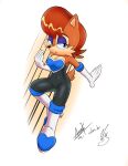  aeo_x3 anthro archie_comics barely_sly blue_eyes breasts brown_body brown_fur brown_hair chipmunk eyelashes female fur ground_squirrel hair hi_res mammal rodent rouge_the_bat sally_acorn sciurid scut_tail sega short_tail signature simple_background solo sonic_the_hedgehog_(archie) sonic_the_hedgehog_(comics) sonic_the_hedgehog_(series) 