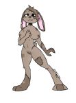  anthro breasts female halloween hare holidays lagomorph leporid mammal nude rabbit shy solo speckled stitch_(disambiguation) undead zombie 