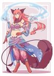  4_arms animal_humanoid breasts cat_humanoid doodlelu1992 felid felid_humanoid feline feline_humanoid female hair hi_res humanoid long_hair mammal mammal_humanoid multi_arm multi_limb red_hair simple_background smile solo standing xyluc 