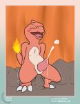  anal anal_masturbation anal_penetration animal_genitalia blush bodily_fluids charmeleon claws cum cumshot ejaculation ellistia erection eyes_closed feral fire flaming_tail genital_fluids genital_slit genitals hands-free hi_res male masturbation nintendo open_mouth orgasm penetration penis pok&eacute;mon pok&eacute;mon_(species) reptile rock scalie slit smile solo toe_claws tongue video_games 