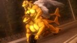  16:9 3d_(artwork) anthro aurelio_larone blue_eyes brother brothers clodius_larone clothing digital_media_(artwork) dragon duo feathered_dragon feathered_wings feathers fish forest gachimuchi grey_eyes gym_equipment hair hi_res horn hybrid jockstrap male marine meme muscular muscular_male pecs plant riding_on_back road sanguine_paladin shark sibling source_filmmaker tan_hair tree underwear wheel widescreen wings 