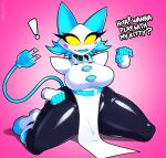  ! anthro big_breasts breasts deltarune dialogue eroticphobia female hi_res machine pink_background robot simple_background solo tasque_manager undertale_(series) video_games 