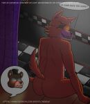  anthro butt canid canine efryol english_text five_nights_at_freddy&#039;s fox foxy_(fnaf) freddy_(fnaf) hi_res male male/male mammal pirate pornography sex solo text ursid video_games 