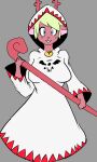  3:5 anthro blackpatapon cervid clothed clothing deltarune female final_fantasy hi_res horn mammal noelle_holiday simple_background solo square_enix teenager undertale_(series) video_games white_mage young 