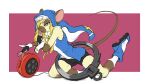  16:9 anthro bridget_(guilty_gear) clothing cosplay earnesternest ernest flirting girly kneeling male mammal mouse murid murine nun rodent simple_background solo tight_clothing widescreen 