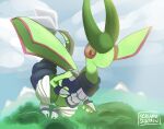  armor arthropod flygon flying hi_res light nintendo pok&eacute;mon pok&eacute;mon_(species) screamoshaymin sky sunlight video_games 