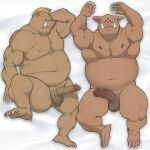  1:1 2021 anthro balls belly censored erection geld_(that_time_i_got_reincarnated_as_a_slime) genitals humanoid_genitalia humanoid_hands humanoid_penis kemono lying male mammal moobs musclegut navel nipples osansyoup overweight overweight_male penis solo suid suina sus_(pig) that_time_i_got_reincarnated_as_a_slime wild_boar 