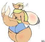  &lt;3 2016 3_tails anthro araidian_(artist) big_breasts biped black_nipples blonde_hair blush bodily_fluids body_blush bottomwear breast_blush breasts butt clothed clothing female floatzel hair holding_breast hotpants huge_breasts hyper hyper_breasts lactating looking_at_viewer looking_back looking_back_at_viewer milk multi_tail nintendo nipples obese obese_anthro overweight overweight_anthro partially_clothed pok&eacute;mon pok&eacute;mon_(species) portrait shorts side_boob signature simple_background sketch smile smiling_at_viewer solo thick_thighs three-quarter_portrait video_games white_background wide_hips year 