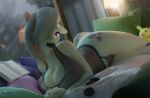  3d_(artwork) absurd_res anthro bed bedroom big_breasts big_butt blender_(software) breasts butt camel_toe cleavage clothed clothing curvy_figure cutie_mark detailed_background digital_media_(artwork) equid equine female feral fingers food friendship_is_magic fur furniture grey_body grey_fur grey_hair hair hasbro hi_res hooves-art horse huge_breasts huge_butt inside lying mammal marble_pie_(mlp) my_little_pony nintendo on_side one_eye_obstructed oreo_(food) panties pikachu plushie pok&eacute;mon pok&eacute;mon_(species) pony purple_eyes smile solo thick_thighs underwear video_games voluptuous wide_hips 