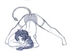  ass_up butt clothed clothing demon demon_humanoid devil_horns_(disambiguation) female humanoid humanoid_pointy_ears jack-o&#039;_pose kineris_(artist) kineris_(character) legwear open_mouth panties pose raised_tail sketch sketchy solo spade_tail stockings succubus topless underwear 