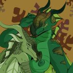  1:1 absurd_res anthro bedroom_eyes big_breasts breast_lick breast_play breasts canon_couple dragon duo female female/female female_on_bottom female_on_top hi_res hirothedragon leafwing_(wof) lgbt_couple licking narrowed_eyes nature nipples nude on_bottom on_top scalie seductive sundew_(wof) tongue tongue_out western_dragon willow_(wof) wings wings_of_fire 