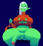  absurd_res alien alien_humanoid artist_name balls big_breasts big_penis bottomless breasts butt butt_from_the_front cleavage_cutout clothed clothing crossgender curvy_figure disney dracreloaded ftg_crossgender fti_crossgender genitals green_body gynomorph hair half-erect halloween hi_res holidays huge_breasts humanoid humanoid_pointy_ears intersex long_hair looking_at_viewer lord_dominator patreon penis sitting slightly_chubby solo thick_thighs vein veiny_penis voluptuous wander_over_yonder white_hair wide_hips 