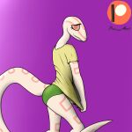  1:1 albino anthro arm_markings biped clothed clothing clothing_pull colubrid corn_snake cornelia_(glacierclear) covering covering_crotch covering_self facial_markings female green_clothing green_panties green_underwear head_markings how-about lampropeltini leg_markings long_neck looking_at_viewer markings orange_sclera panties pink_body pink_eyes pink_scales pink_stripes pulling_shirt_down rat_snake red_eyes reptile reptile_tail scales scalie shirt shirt_pull shy simple_background slim smile snake solo stripes tail_markings tan_body tan_sclera topwear topwear_pull underwear yellow_clothing yellow_shirt yellow_topwear 