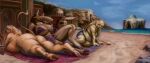  absurd_res anthro beach belly big_breasts big_butt bikini bovid bovine breasts butt cleavage clothed clothing emma_(quietlurker) european_mythology female greek_mythology group hi_res hooves horn huge_breasts huge_butt lagomorph leaning leaning_back leporid lying mammal minotaur mythology nihea_avarta nipple_outline on_front overweight overweight_female rabbit rayoutofspace sagging_breasts seaside sitting swimwear tail_tuft thick_thighs tuft 