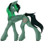  absurd_res alpha_channel cutie_mark equid equine feral fetlocks folded_wings hasbro hi_res looking_aside male mammal my_little_pony ouijaa_(artist) pegasus side_view simple_background solo target_strike walking wings 