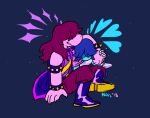  &lt;3 2018 ambiguous_gender anthro arm_over_shoulder armor deltarune duo embrace female human kris_(deltarune) lizard mammal reptile romantic romantic_couple ruki-32 scalie susie_(deltarune) undertale_(series) video_games 