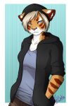  alpha_channel anthro clothing felid female hi_res mammal melbaka pantherine solo tiger 