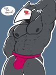  anthro darkner deltarune frankescobarx hi_res male male/male muscular solo stripper swatchling undertale_(series) video_games 