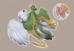  &lt;3 absurd_res animal_genitalia anthro anthro_on_feral anthro_penetrating anthro_penetrating_feral avian beak bestiality bird bodily_fluids bubo_(genus) cloaca cloacal cloacal_penetration cum eyes_closed feathers feral feral_penetrated fluffy from_front_position genital_fluids genitals gryphon hi_res jewelry lying male male/male male_on_feral missionary_position mythological_avian mythology necklace nyxapnea on_back orgasm owl penetration reclus same-species_bestiality sex size_difference snowy_owl spread_legs spreading tail_feathers thrusting true_owl vilver_(hooter) 