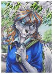  anthro canid canine canis clothing female hair mammal wielder wolf 