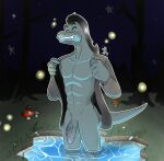  anthro blush clothing disney hi_res lizard male night nude outside reptile scalie solo star_vs._the_forces_of_evil syforg toffee_(svtfoe) undressing water 