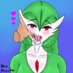  &lt;3 1:1 2021 absurd_res blush bodily_fluids breasts disembodied_hand drooling duo female finger_fetish finger_in_mouth finger_play fingers fish_hooking gardevoir green_hair hair hand_in_mouth hi_res humanoid neo_mecha nintendo not_furry open_mouth pok&eacute;mon pok&eacute;mon_(species) red_eyes saliva signature simple_background solo_focus tongue tongue_out video_games 