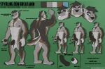  2021 abs animal_genitalia anthro back_muscles ball_tuft balls biceps big_balls big_penis blue_eyes brown_body brown_fur brown_hair butt canid canine canis color_swatch crotch_tuft disembodied_head english_text erection flaccid flexing fur genitals grey_body grey_fur gulonine hair huge_balls huge_penis humanoid_genitalia humanoid_penis hybrid hybrid_genitalia hybrid_penis hyper hyper_balls hyper_genitalia hyper_penis knot knotted_humanoid_penis looking_at_viewer male mammal mcnubbies model_sheet muscular muscular_anthro muscular_male mustelid musteline nipples pawpads paws pecs penis pose quads sheath smile solo styrling teeth text thick_penis tuft wolf wolverine 