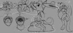  anthro burping_up_clothes chiropteran duo dust:_an_elysian_tail english_text female fidget hi_res male male/female mammal melancholicmash monochrome nimbat oral_vore simple_background size_difference text video_games vore weight_gain 
