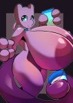  aislin anthro areola big_areola big_breasts blue_eyes breasts collar container cup female genitals hi_res holding_cup holding_object holding_object_with_tail huge_breasts hyper hyper_breasts legendary_pok&eacute;mon mewtwo multicolored_body nintendo nude penlink pok&eacute;mon pok&eacute;mon_(species) pussy solo thick_thighs two_tone_body video_games 