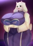  anthro big_breasts bodily_fluids boss_monster bovid breasts caprine clothed clothing curvy_figure female fingers floppy_ears fur hi_res horn huge_breasts kakuteki11029 kemono long_ears looking_at_viewer mammal mature_anthro mature_female nipple_outline open_mouth portrait robe solo standing sweat sweatdrop thick_thighs three-quarter_portrait toriel undertale undertale_(series) video_games voluptuous white_body white_fur wide_hips 