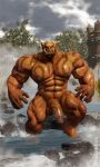  2021 3d_(artwork) artist_name balls big_muscles big_penis blizzard_entertainment cloud day detailed_background digital_media_(artwork) facial_piercing fence garrosh_hellscream genitals half-erect huge_muscles humanoid humanoid_genitalia humanoid_penis humanoid_pointy_ears looking_at_viewer male mammal muscular muscular_humanoid muscular_male navel nipples nose_piercing nose_ring not_furry nude orc outside partially_submerged penis piercing plant psyertitan quads rock solo splash standing tattoo thick_thighs tree tusks video_games warcraft water wet wet_body 
