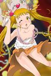  artist_request blonde_hair censored hanamiya_mitsuhiko kasugano_urara kasugano_urara_(yes!_precure_5) precure pretty_cure pussy strap_slip upskirt wink yellow_eyes yes!_precure_5 yes!_pretty_cure_5 