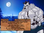  absurd_res canid canine canis english_text heartlessfang hi_res male mammal muscular text tiberious video_games visual_novel were werecanid werecanine werewolf werewolf_wednesday wolf ych_(character) 