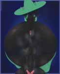  absurd_res anthro anus balls big_butt black_body black_fur bodily_fluids bovid butt caprine clothed clothing clothing_aside deltarune fur genitals goat hat headgear headwear hi_res looking_away low-angle_view male mammal musk partially_clothed penis presenting presenting_anus presenting_hindquarters ralsei rear_view short_tail simple_background solo sp_advanced standing sweat sweatdrop sweaty_balls sweaty_butt sweaty_genitalia sweaty_legs sweaty_penis tail_tuft tuft undertale undertale_(series) video_games 