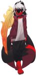  2021 alpha_channel anthro clothed clothing digital_media_(artwork) fire hair hi_res looking_at_viewer male red_eyes rudragon simple_background solo transparent_background wings 