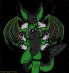  2009 angerona blood bodily_fluids dragon ear_piercing ear_stud female gore holes_on_wings piercing punkbawkchicken slice_(pbc) spikes wings 