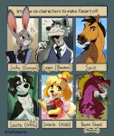  2020 aloha_shirt animal_crossing anthro beastars breasts canid canine canis clothed clothing digital_media_(artwork) disney domestic_dog dragon dreamworks equid equine female ginga_densetsu_weed ginga_nagareboshi_gin group horse isabelle_(animal_crossing) jjeniac judy_hopps lagomorph legoshi_(beastars) leporid male mammal meme nintendo open_mouth pattern_clothing pattern_shirt pattern_topwear rabbit shirt six_fanarts_challenge smith_(ginga) spirit:_stallion_of_the_cimarron spirit_(cimarron) teeth tongue topwear video_games wolf zootopia 