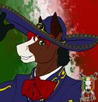  anthro clothing dante_velzmor_(rockonvelzmor) equid equine hat headgear headwear horse male mammal mariachi mariachi_suit mexican mexico rockon_velzmor rockonvelzmor solo 