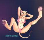  anchors_art_studio anthro artist_name biped clothing digital_media_(artwork) felid female front_view gradient_background lingerie lion looking_at_viewer mammal pantherine paws pinup pose shaded simple_background solo spread_legs spreading 