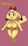  2019 accessory anthro anthrofied areola artist_name big_areola big_breasts blonde_hair breasts brown_eyes curvy_figure digital_media_(artwork) eyelashes feet female fingers fur genitals hair hair_accessory hair_bow hair_ribbon hi_res hourglass_figure huge_breasts mammal nintendo nipples nude pikachu pink_background pok&eacute;mon pok&eacute;mon_(species) pok&eacute;morph pussy ribbons roymanx simple_background solo standing thick_thighs toes video_games voluptuous wide_hips yellow_body yellow_fur 