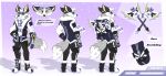  anthro arctic_fox arty_(leo-wolf_character) canid canine duo epic_games fortnite fox hi_res leo-wolf male mammal model_sheet solo video_games 