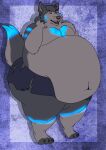  anthro belly canid canine canis chubby_anthro chubby_male hi_res male mammal obese obese_anthro obese_male overweight overweight_anthro overweight_male pumex solo wolf 