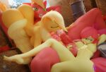  3d_(artwork) absurd_res anthro apple_bloom_(mlp) applejack_(mlp) ass_up ball_fondling ball_suck balls bedroom_eyes big_butt big_macintosh_(mlp) big_penis blender_(software) bodily_fluids breasts breath brother brother_and_sister bucket butt container cum cum_between_breasts cum_in_mouth cum_inside cum_on_chest cum_on_face digital_media_(artwork) equid equine eyes_closed fellatio female fondling friendship_is_magic genital_fluids genitals group group_sex hand_on_leg hand_on_thigh hands_behind_head hasbro hay hay_bale hi_res hooves-art horse incest_(lore) looking_pleasured male male/female mammal my_little_pony narrowed_eyes onomatopoeia oral oral_penetration orange_body panting penetration penile penis pony red_body seductive sex sibling sister sisters sound_effects sucking text tongue tongue_out yellow_body 