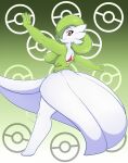  2021 bigdon1992 breasts digital_media_(artwork) eyebrows female fingers gardevoir hi_res humanoid nintendo not_furry pok&eacute;mon pok&eacute;mon_(species) red_eyes smile solo video_games 