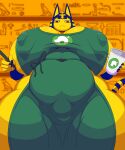  2021 5:6 5_fingers absurd_res animal_crossing ankha_(animal_crossing) ankha_zone anthro apron apron_only bangs belly ber00 big_breasts black_eyes blue_hair blunt_bangs breasts clothing container cup curvy_figure deep_navel digital_media_(artwork) domestic_cat eyelashes felid feline felis female fingers green_apron hair hi_res holding_cup holding_object holding_pen huge_breasts humor i_mean_breast_milk looking_at_viewer looking_down low-angle_view mammal meme mostly_nude navel navel_outline nintendo nipple_outline no_pupils noseless pen potbelly side_boob slightly_chubby solo standing thick_thighs tight_clothing uraeus video_games voluptuous wide_hips 